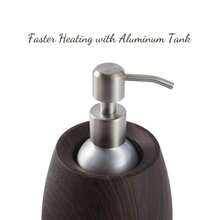 Professional Massage Oil Warmer Heater With Leak Proof Aluminum Bottle 8.5 Fl.OZ 140F Max Temperature Wood Grain Design For Salons And Home Spa - As Pic - View 3