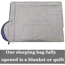 Sleeping BagsSaco de dormir 3-4 estaciones para clima frío cálido ligero portátil impermeable saco de dormir con saco de compresión para adultos y niños interior y exterior: camping mochilero senderismoSleeping Bags - Prpura - Ver 5