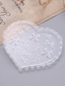 1pc Bow 3D Nail Art Silicone Mold Reusable Mixed Bow Design Stencil DIY Nail Art Carving Accessories Salon Manicure Supplies Tools,Nail Supplies,Nail Tools,Nail Art Tools,Back To School,Nails,Nail Tools For Press On Nails - Clear - View 6