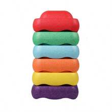 1 Peça Pedra de Equilíbrio Colorida - Cultiva Coordenação e Habilidades Sensoriais para Adolescentes - Ideal para Decoração Doméstica e Presentes de Feriado - Multicolorido - Visão 1