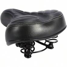 Yosoo Sillines de Bicicleta, de montaña al Aire Road Bike Wide Cojín de Bicicleta Bumper Gel Cruiser Comfort Sporty Soft Pad Silla de Montar - 1 - Ver 8