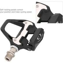 POENVFPO Pedales de Bicicleta, Aluminio Ligero, Tacos Antideslizantes, Pedales para Bicicleta de Montaña, Auto Bloqueantes, Diseño Ergonómico, Ciclismo de Ruta y Recreo - 1 - Ver 7