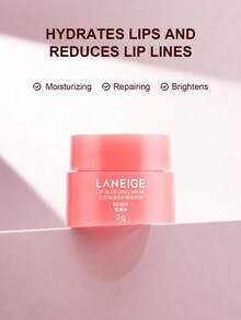 Laneige Maschera labbra da viaggio: Nutre, Idrata, Vitamina C, Burro di Murumuru e Karitè, Antiossidanti, per Labbra Screpolate e Secche 3g/0.10oz Balsamo Labbra Laneige