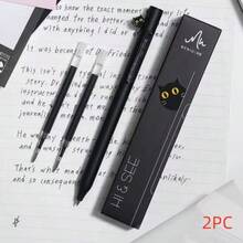 新款焦虑猫咪躲猫猫中心对比笔，创意个性化可爱速干毛笔，单支笔管配2支替换笔芯，0.5mm速干毛笔，学生适用