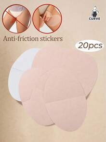 10/20片装一次性无纺布大腿防摩擦贴，大腿防摩擦保护贴，男女通用隐形防汗大腿贴，柔软透气防刮贴