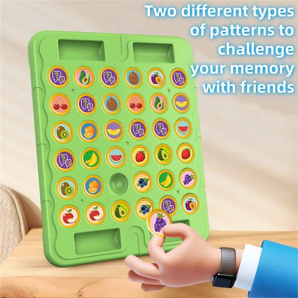 [New Board Game] A Set Of Fruit Or Animal Pattern Flip Chess, Suitable For Holiday Party To Have Memory Match With Friends! Also Suitable For Halloween, Christmas And Other Holiday Gifts! Romantic Couple Games