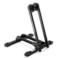 ROCKBROS 1pc Foldable Bike Stand Bicycle Floor Parking Steel Rack For MTB Road Bike - Black - View 8