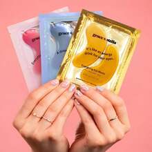 Grace & Stella Let It Glow Under Eye Masks Trio Gift Set - Gold, Pink, Blue - 9ct - 1 - Xem 4