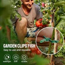 25 Pcs Garden Clips - Plant Support Clips For Tomatoes, CucFUmbersss, And More - Keep Your Garden Healthy And Thriving With Tomato Clips{Inchsize_nameinch:Inch25pcsLargeinch} - 25pcsLarge - View 4
