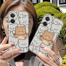 Funda de Teléfono Personalizada con Patrón para Oppo A3 A3 Pro A3X A16 A17K A18 A38 A40 A55 A57 A57S A58 A60 A76 A77S A78 A79 A80 5G A95 A98 Reno 5 8T 10 11 Pro 12 13F Funda de Teléfono Transparente a Prueba de Golpes de Cobertura Completa TPU Funda Protectora Simple de Moda a Prueba de Golpes Carcasa Suave Patrón 7Z202384 - Colores mixtos - Ver 4