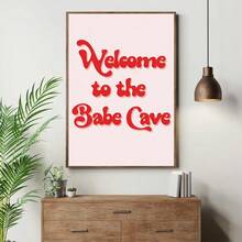 1 pieza Cuadros de pared con citas - Una escena social alegre y agradable, pintura colgante adecuada para reuniones entre mujeres, que promueve la decoración de paredes de oficina, impresión de carteles, arte de pared decorativo en lienzo (sin marco) - Multicolor - Ver 3