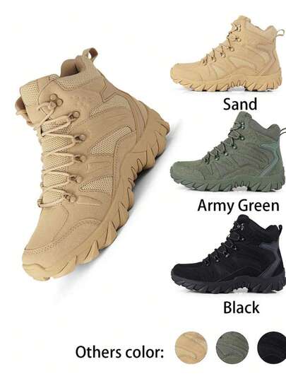 Men's Thick Warm Anti-Slip Snow Boots - Rubber Sole With Zipper Closure, Suitable For Snowy Commute And Cold Weather (Autumn/Winter), Fashionable Design, Outdoor Work Shoes