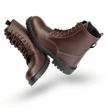 Men's Mid-Calf Military Combat Boot - 鏽棕色 - 查看 2