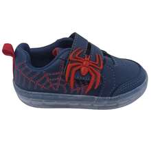 Boys' Camin Sneakers With LED Lights And Spider Strap - Navy Blue - View 2