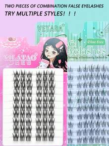 Combo de dos cajas de pestañas postizas - Estilos dramáticos y voluminosos de moda europea y americana para ojos talla grande grandes. Experimenta múltiples estilos con nuestra colección de pestañas postizas extra grandes