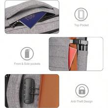 Tzowla 40L Travel Laptop Backpack For Men Women Carry On Flight ApprovedExpandable Large Capacity Water Resistant Anti Theft Backpacks With USB Port Business Causal Daypack Bag Fit 17.3"Computer - GreybackpackWith3PackingCubes - View 4