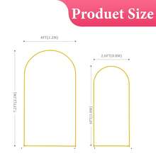 6FT, 6.6FT, 7.2FT Metal Arch Backdrop Stand, Decorative Balloon Arch Stand, Easy Assembly Gold Wedding Arch, Stable Backdrop Arch Stand For Wedding Ceremony, Birthday Party Does Not Include Balloons - Vàng - Xem 10