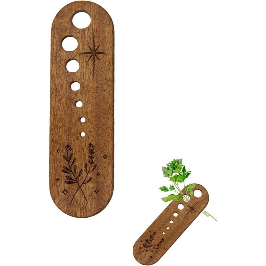 Wooden Vegetable Leaf Separator, Pottery Herb Stripper Supplies, Fun Kitchen Gadgets, Exquisite Herb Stripper Bowl Gifts Kitchen Suitable Home Use Chefs - 1 - Xem 1