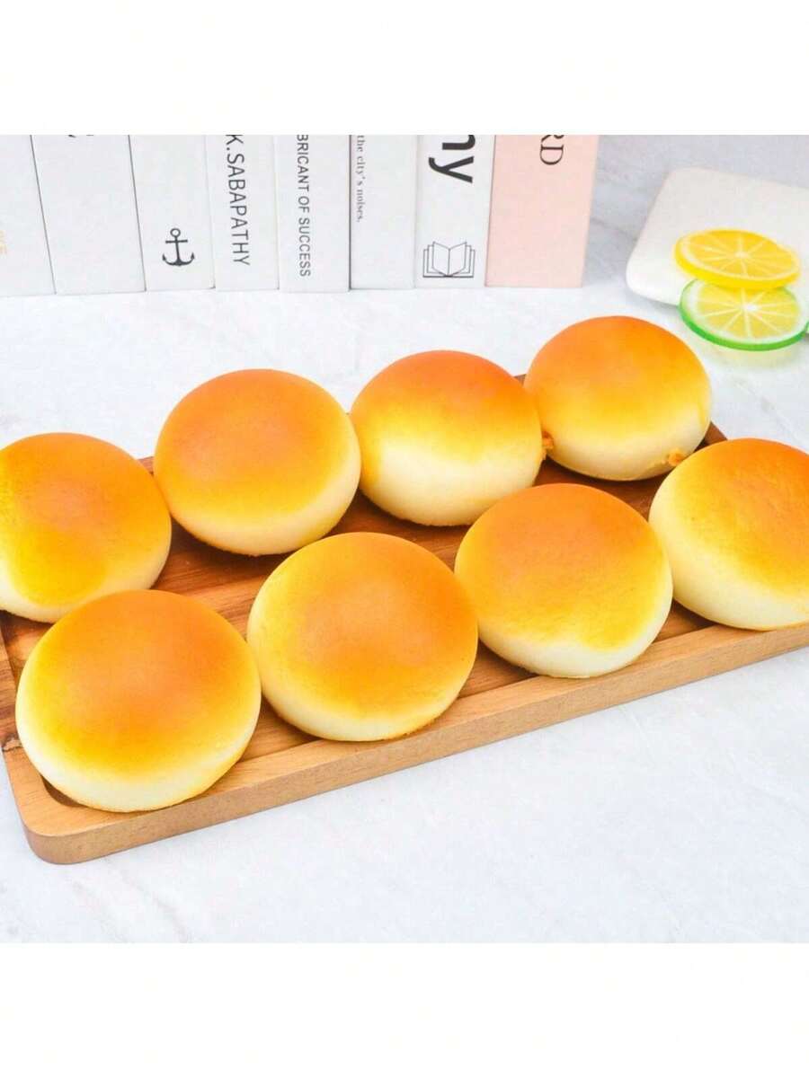 1/2 仿真面包慢回弹 PU 软面包法式老面包馒头熊头减压玩具