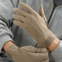 Best-Selling Men's/Women's Fashionable Solid-Color Simple Gloves For Winter Warmth With Added Insulation, Touchscreen Design, Suitable For Driving And Cycling. Hand Warmer - Multicolor - View 5