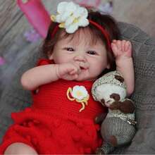 Reborn Baby Dolls 19 Inch Lifelike Baby Doll Cute Girl Soft Body Realistic Newborn Reborn Babies Looks Like A Real Baby Handmade Dolls For Children's Gifts - Nhiều màu - Xem 2