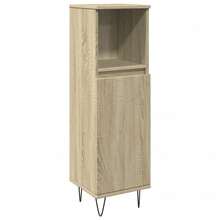 vidaXL Badschrank Sonoma-Eiche 30x30x100 Cm Holzwerkstoff - Giallo - Visualizzare 2
