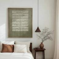 1 pieza/Set Arte de pared abstracto con puntos de estilo Japandi en color verde salvia, impresión de póster pintada a mano con tinta minimalista, impresión con textura natural, arte de pared escandinavo con tonos terrosos bohemios, decoración del hogar para la sala de estar, decoración de pared, sin marco