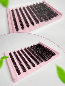30D/40D/50D/60D/80D/100D Fluffy, Curled, Natural & Soft False Eyelashes, 8-16mm Mixed 0.07mm D Curl Super Light Weight 10 Trays 200 Clusters Faux Mink Lashes, 3D Effect Lashes Suitable For Light, Full Makeup, Daily Wear, Cartoon Lashes, Portable For Daily Use Or Outings, Applicable For All Occasions