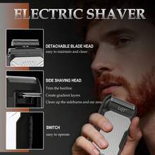 LQT 1/2/3pcs [Multi-Functional Haircut Set] Professional Men's Haircut Set, Rechargeable Electric Hair Clipper And Shaver, Men's Beard Trimmer, Hair And Body Grooming Kit, Home Haircutting Styling Set, Gift For Dad/Boyfriend - White - View 11