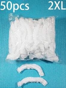 50/10 piezas Cubierta desechable contra el polvo, Bolsa encogible desechable, Envoltura de alimentos desechable, Bolsa de conservación de alimentos de uso múltiple, Cubierta de zapatos desechable, Envoltura de cocina desechable, Envoltura encogible elástica para alimentos refrigerados, Adecuado para accesorios de cocina