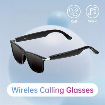 Smart Bluetooth Glasses For Men And Women, Answer/Hang Up Calls, Play Music, Precise Touch Control, Smart Operation Control, Adjust Volume, Lightweight, Birthday Gift