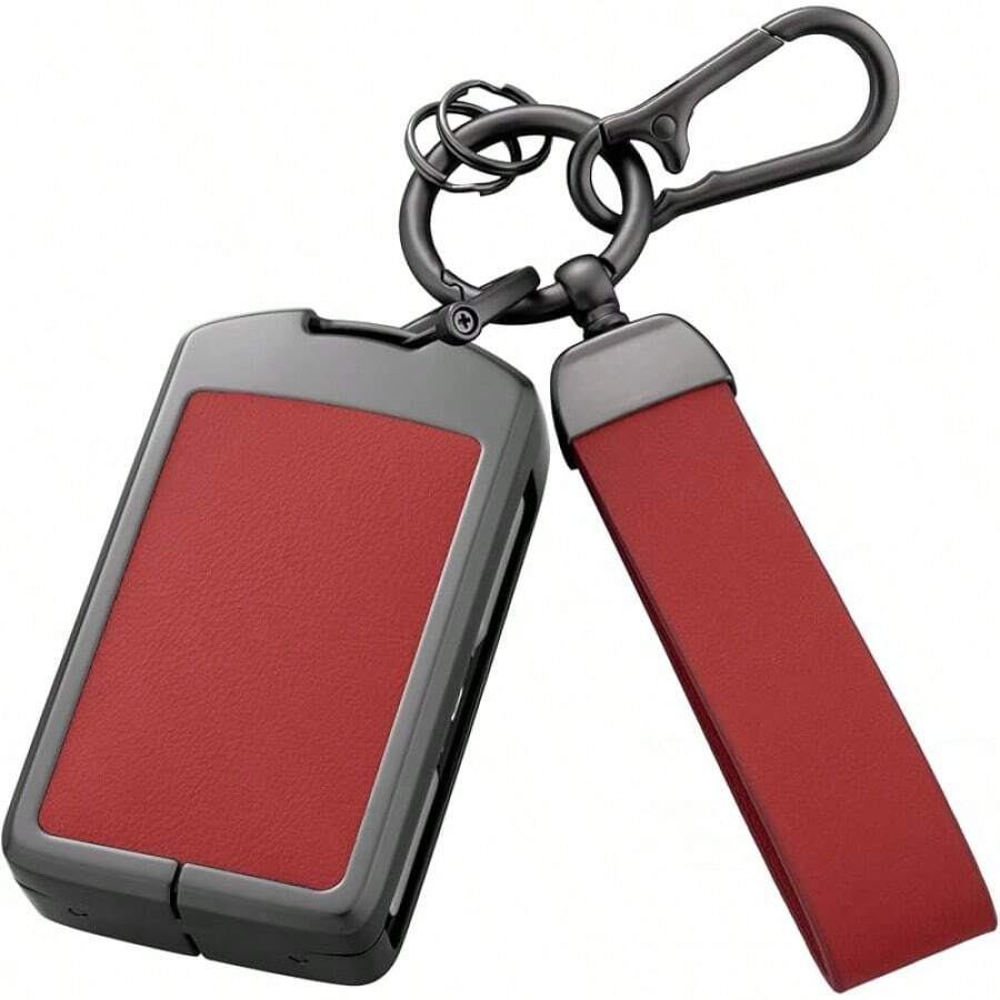 Key Fob Cover With Heavy-Duty Keychain For Volvo XC90 XC60 XC40 S60 S90  V90 Polestar 1 2Christmas - Đỏ - Xem 1