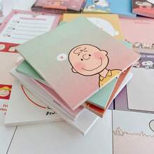 Bộ 50 tờ giấy ghi chú hoạt hình Snoopy & Charlie, giấy nhớ dễ thương, nhiều kiểu dáng ngẫu nhiên, quà Giáng sinh, quà nhét vào tất Giáng sinh, đồ trang trí Giáng sinh - Nhiều màu - Xem 7