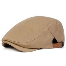 1顶男士蒙古1991 Hogoo刺绣字母帆布贝雷帽，街头时尚前卫，户外保暖休闲帽，适合秋冬季、街头、商务、派对等场合 - 彩色 - 查看 6