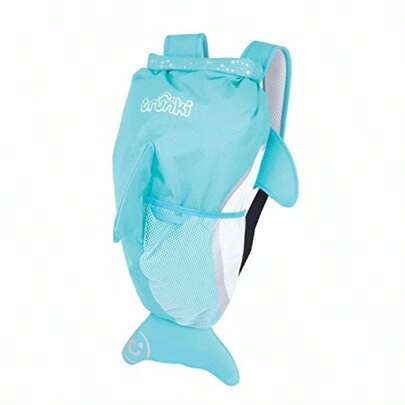 Kid S Waterproof Swim And Gym Bag PaddlePak Dolphin Turquoise