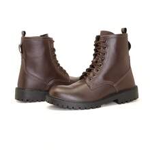 Men's Mid-Calf Military Combat Boot - 鏽棕色 - 查看 9