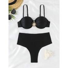 RWX VEST Adult Bikini With Structured Top And High-Waisted Bottom 2025 XX538 - Black - View 1