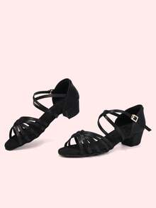 Latin Dance Shoe Woman Low Heels Dance Dance Shoe Jazz/Latin/Rumba/Cha Cha - Black - View 3