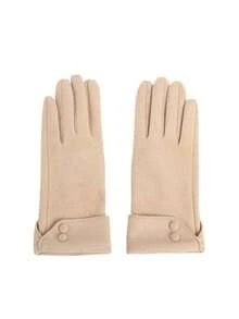 1 Pair Touchscreen Compatible Warm Gloves, Cute Design, Warm Lining, Ideal For Women Outdoor Cycling And Driving In Winter - Multicolor - View 10