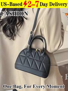 [US-Based Shipping]Classic Fashion Solid Color Quilted PU Leather Tote Bag, Women's Multifunctional Dome Tote Crossbody Bag, Simple Travel Vacation Handbag With Adjustable Shoulder Strap, Business Commuter Briefcase Shoulder Bag,Bolsos Para Mujer,Handbag,Designer Handbags,Crossbody Bag,Shoulder Bag, Women's Handbag, Women's Evening Bag, Lingerie Bag, Hundreds Of Tote Shoulder Bags, Crossbody Bags, Shell Bags Fashion Solid Color Soft PU Leather Shoulder Bag For Women, Casual Simple Large Capacity Carry On Campus Handbag Daily Commuting Bag, Retro Hobo Crossbody Bag Work Handbags, Female Messenger Bag Lightweight Satchel Bags For Holiday Gifts,Black Bag,Pumpkin,Autumn,Halloween,Fall,Christmas,Thanksgiving,Festival,Cyber Monday,Holiday,Gift,New Year,Snow,Winter,Warm,End-Of-Year,Party - Nhiều màu - Xem 1