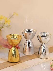 1pc Middle East Festival Simple Metal Incense Burner High Beauty Entrepreneurial Crafts Desktop Atmosphere Ornament - Multicolor - View 6