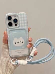 1个泼墨动物3D卡通手机壳,带挂绳,兼容苹果16 Pro Max/16 Pro/16 Plus/16/15 Pro Max/15 Pro/15 Plus/14 Pro Max/14 Pro/14 Plus/14/13 Pro Max/13 Pro/13/12 Pro Max/12 Pro/12/11 Pro Max/11 - 藍色 - 查看 4