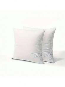 2pcs High-Quality Pillow Inserts In Multiple Sizes, Suitable For Bed, Sofa, Bedroom Support Cushion Filling - White - View 25