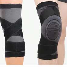 1 قطعة ركبة قابلة للتعديل مع أربطة، كم دعم ضاغط للركبة، مناسب للجنسين للركض والدراجات والياقة البدنية والرياضة - متعدد الألوان - مشاهدة 4