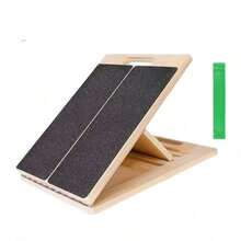 Professional 5 Level Calf Stretcher Incline Board Ankle Wooden Slant Board - Default - View 4
