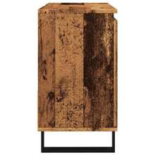vidaXL Waschbeckenunterschrank Altholz-Optik 65x33x60 Cm Holzwerkstoff - Giallo - Visualizzare 5