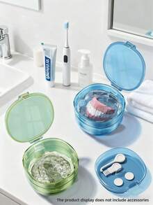 Hộp đựng dụng cụ chỉnh nha tiện lợi, Hộp đựng dụng cụ chỉnh nha vô hình, Hộp vệ sinh tiện lợi, Thiết kế thoát nước, Thích hợp cho gia đình, ngoài trời và du lịch - Nhiều màu - Xem 2
