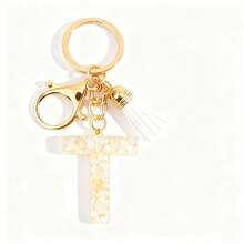 独特字母钥匙扣，龙虾扣，易于打开，小巧便携，节日/生日礼物，男女通用包包/汽车钥匙扣 - 彩色 - 查看 18