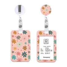 1pc (Badge Clip + Card Holder) Cute Bowknot Women ID Badge Reel, Retractable Badge Scroll With Clip, Easy Name Card Holder, Teacher/Medical Assistant Badge Reel, ID Card Protector, Vertical Business ID Card Holder, Gift For Office Workers, Nurses, Social Workers - Multicolor - View 12