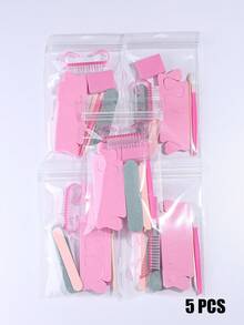 15/10/5/2/1 件套一次性美甲套装 | 美甲修脚套装，迷你指甲锉和指甲棒套装，双面指甲锉，泡沫指甲分离器，指甲刷，木质指甲棒，指甲清洁工具，DIY 美甲护理用品 - 彩色 - 查看 9